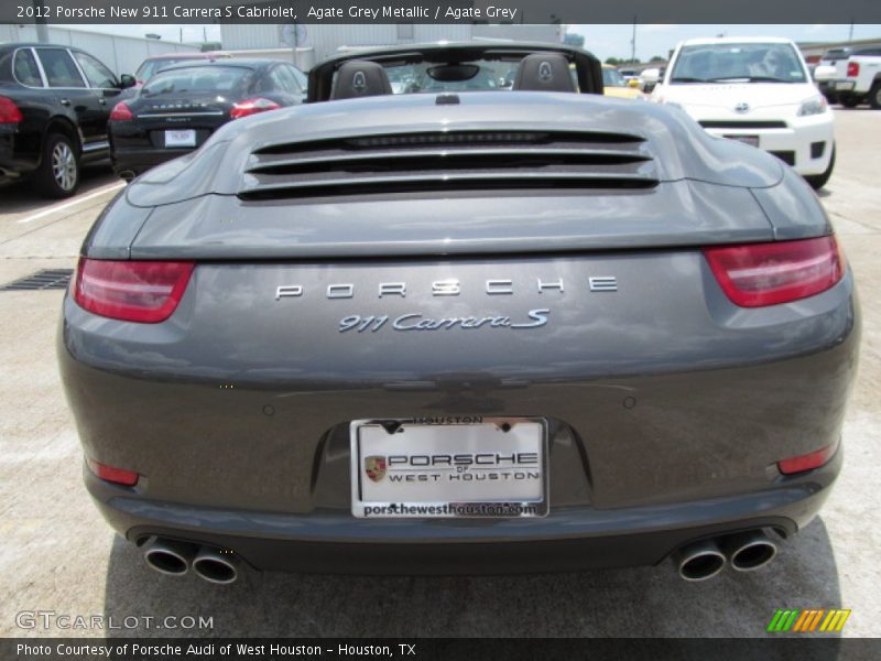 Agate Grey Metallic / Agate Grey 2012 Porsche New 911 Carrera S Cabriolet