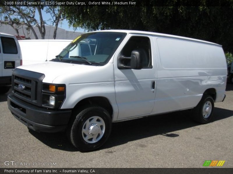 Oxford White / Medium Flint 2008 Ford E Series Van E250 Super Duty Cargo