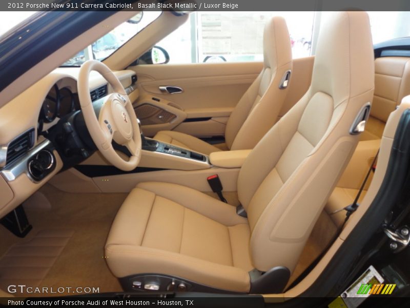  2012 New 911 Carrera Cabriolet Luxor Beige Interior