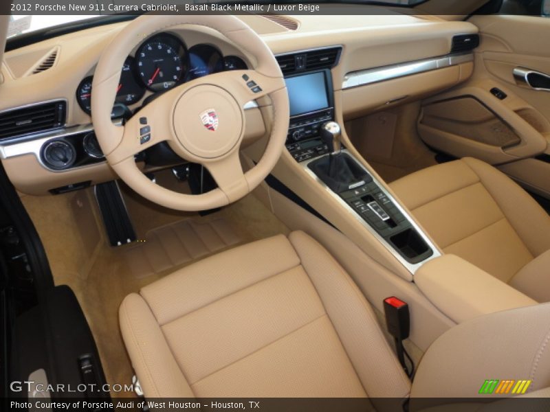  2012 New 911 Carrera Cabriolet Luxor Beige Interior