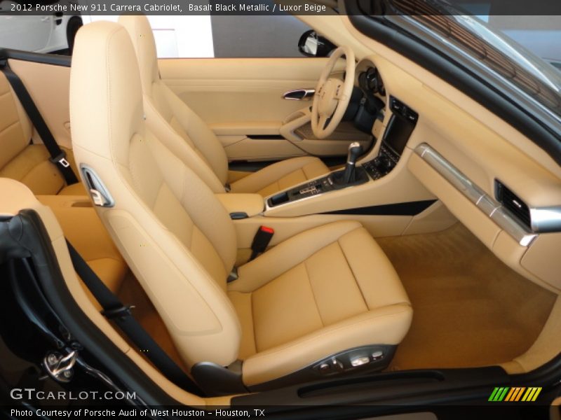 Front Seat of 2012 New 911 Carrera Cabriolet