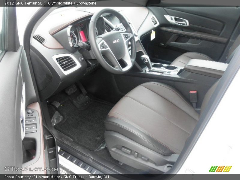 Olympic White / Brownstone 2012 GMC Terrain SLT
