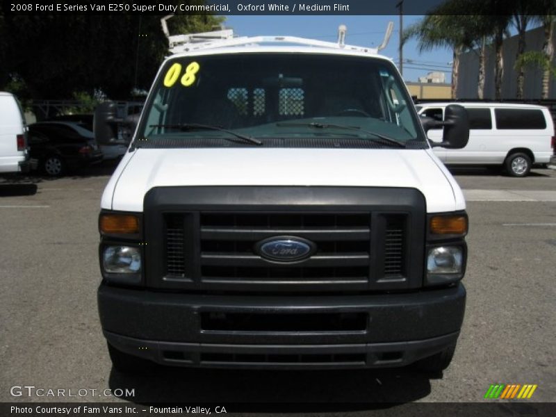 Oxford White / Medium Flint 2008 Ford E Series Van E250 Super Duty Commericial