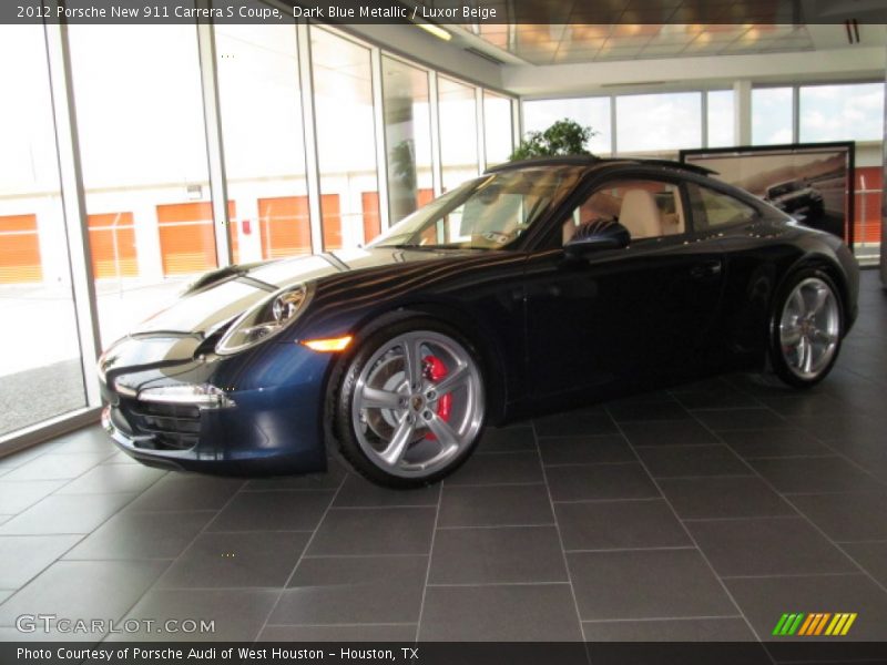 Dark Blue Metallic / Luxor Beige 2012 Porsche New 911 Carrera S Coupe