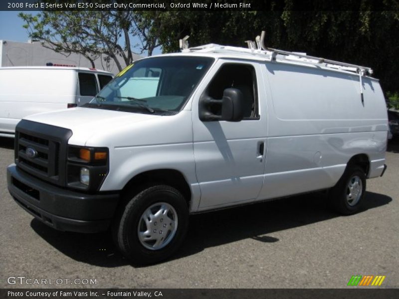Oxford White / Medium Flint 2008 Ford E Series Van E250 Super Duty Commericial