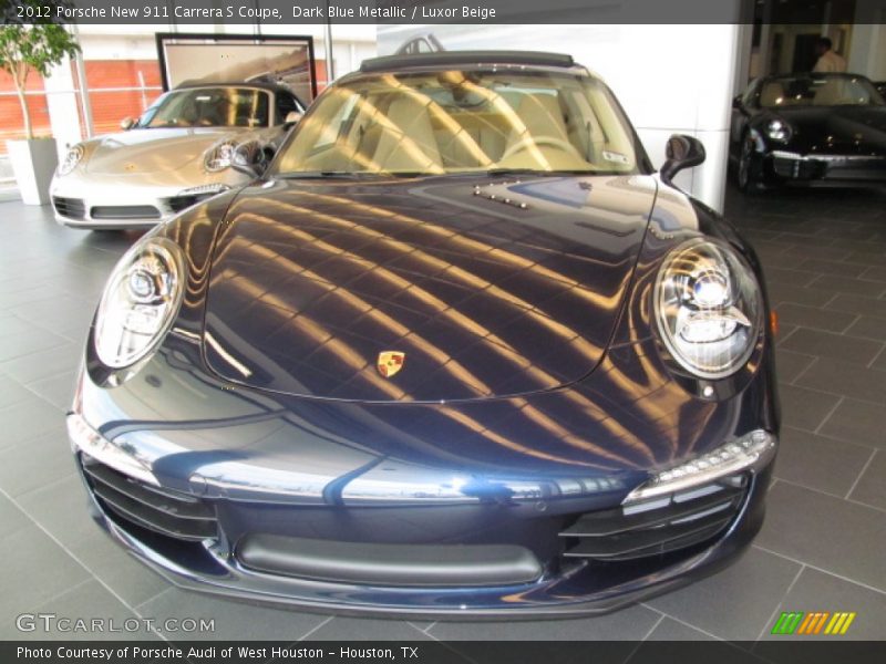 Dark Blue Metallic / Luxor Beige 2012 Porsche New 911 Carrera S Coupe