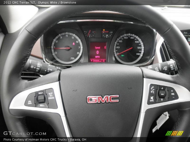 Olympic White / Brownstone 2012 GMC Terrain SLT
