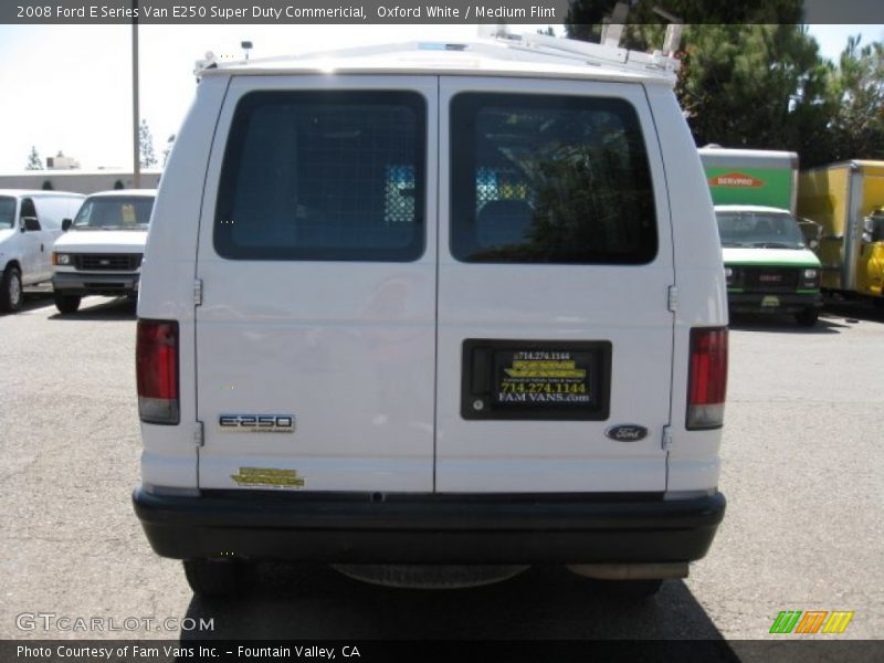 Oxford White / Medium Flint 2008 Ford E Series Van E250 Super Duty Commericial