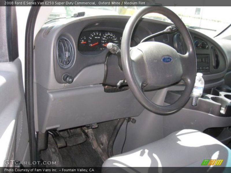 Oxford White / Medium Flint 2008 Ford E Series Van E250 Super Duty Commericial