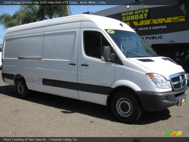 Arctic White / Gray 2008 Dodge Sprinter Van 2500 High Roof 170 Cargo