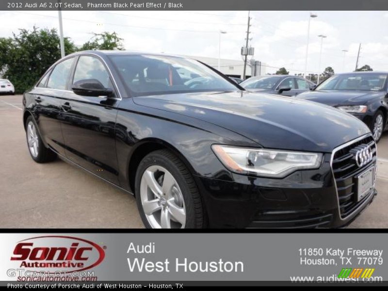 Phantom Black Pearl Effect / Black 2012 Audi A6 2.0T Sedan
