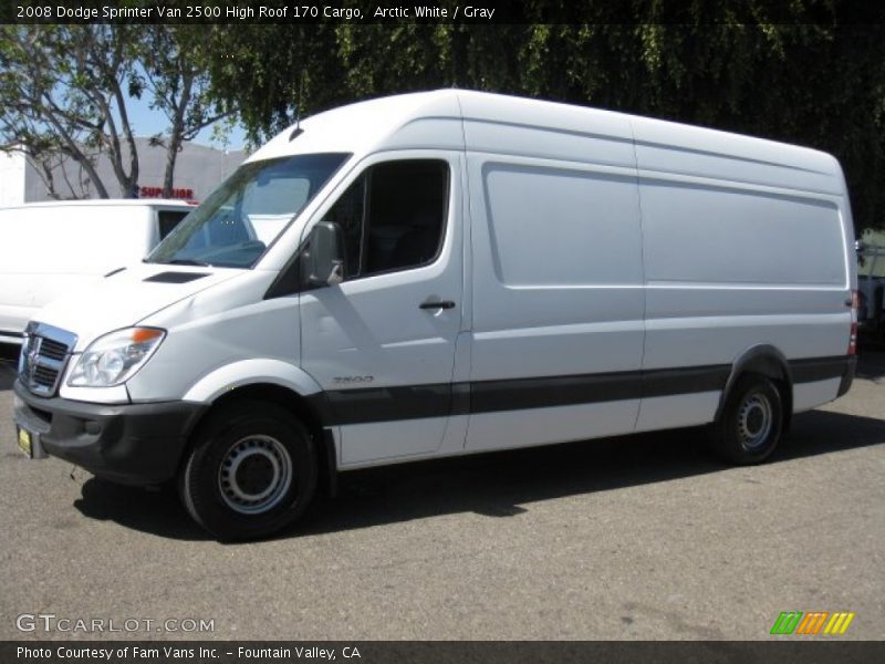 Arctic White / Gray 2008 Dodge Sprinter Van 2500 High Roof 170 Cargo