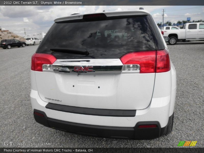 Olympic White / Brownstone 2012 GMC Terrain SLT