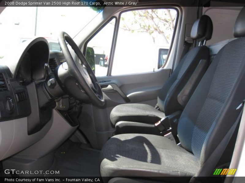 Arctic White / Gray 2008 Dodge Sprinter Van 2500 High Roof 170 Cargo