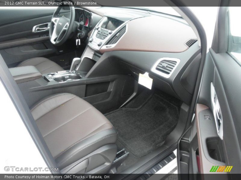 Olympic White / Brownstone 2012 GMC Terrain SLT