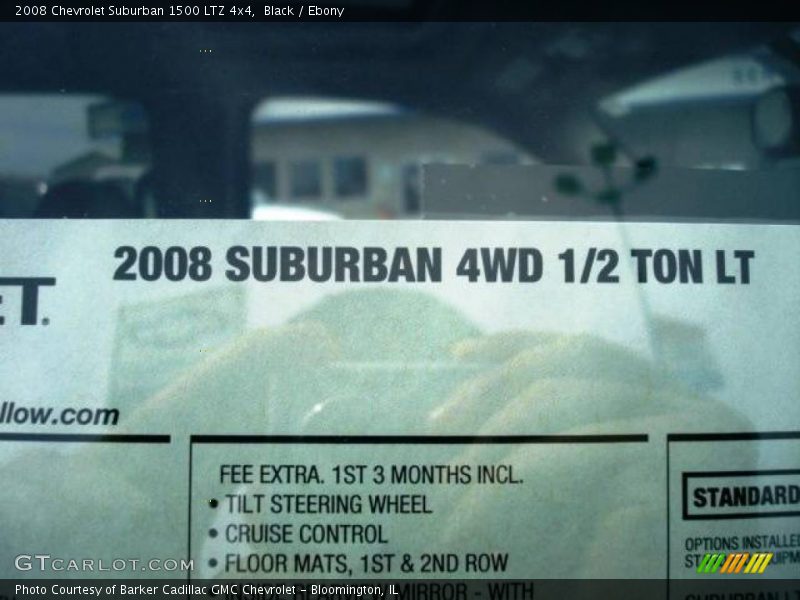 Black / Ebony 2008 Chevrolet Suburban 1500 LTZ 4x4