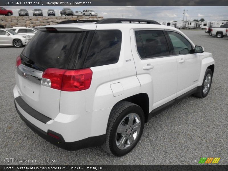 Olympic White / Brownstone 2012 GMC Terrain SLT