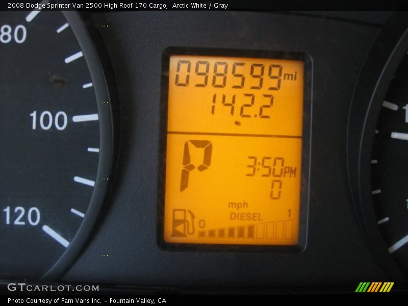 Arctic White / Gray 2008 Dodge Sprinter Van 2500 High Roof 170 Cargo