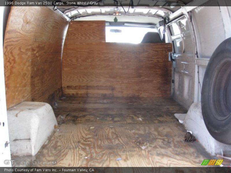 Stone White / Gray 1996 Dodge Ram Van 2500 Cargo