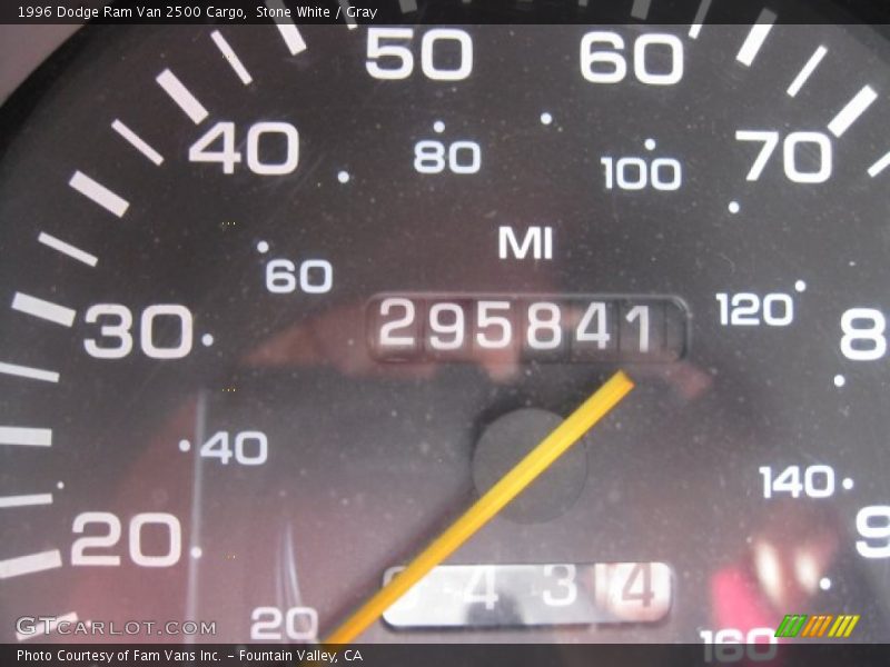 Stone White / Gray 1996 Dodge Ram Van 2500 Cargo