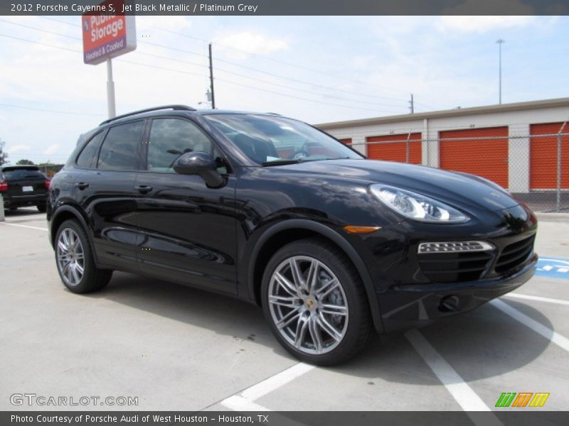 Jet Black Metallic / Platinum Grey 2012 Porsche Cayenne S