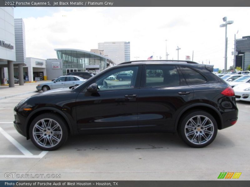 Jet Black Metallic / Platinum Grey 2012 Porsche Cayenne S