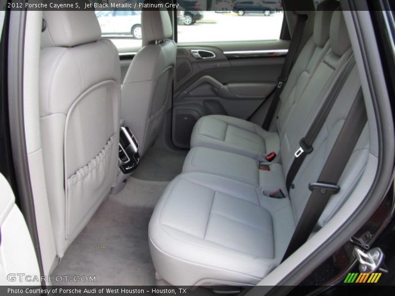 Jet Black Metallic / Platinum Grey 2012 Porsche Cayenne S