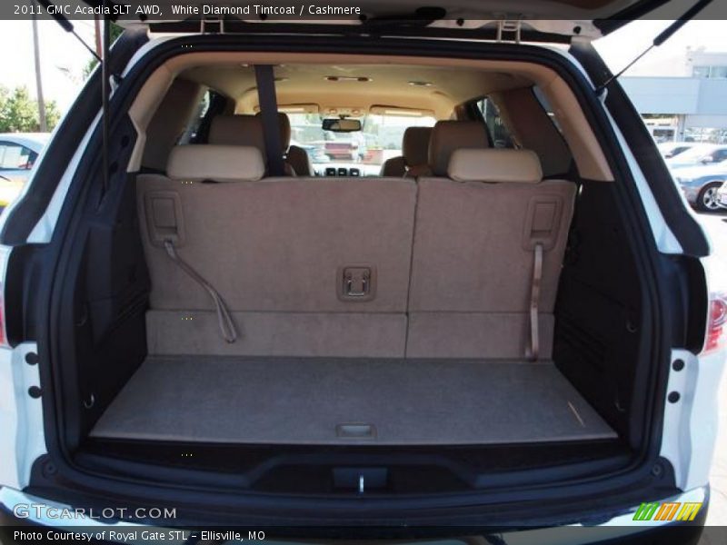White Diamond Tintcoat / Cashmere 2011 GMC Acadia SLT AWD
