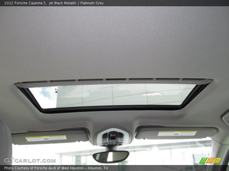 Jet Black Metallic / Platinum Grey 2012 Porsche Cayenne S