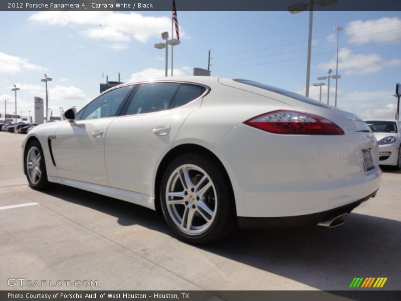 Carrara White / Black 2012 Porsche Panamera 4