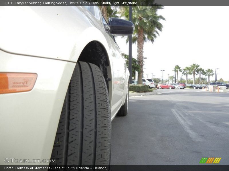 White Gold / Dark Khaki/Light Graystone 2010 Chrysler Sebring Touring Sedan