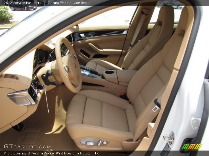 Carrara White / Luxor Beige 2012 Porsche Panamera 4