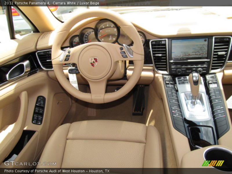 Carrara White / Luxor Beige 2012 Porsche Panamera 4