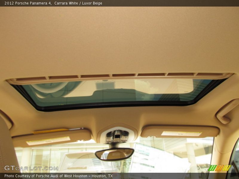 Carrara White / Luxor Beige 2012 Porsche Panamera 4