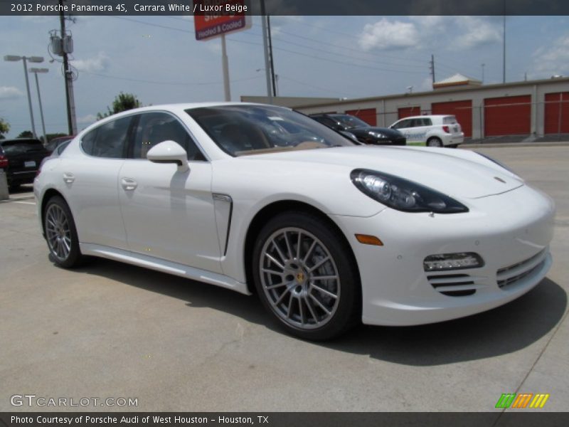 Carrara White / Luxor Beige 2012 Porsche Panamera 4S
