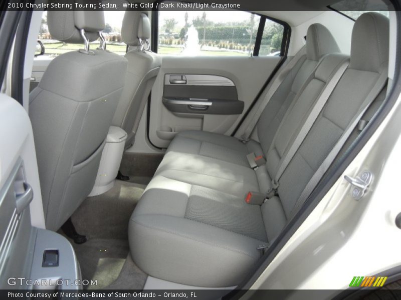 White Gold / Dark Khaki/Light Graystone 2010 Chrysler Sebring Touring Sedan