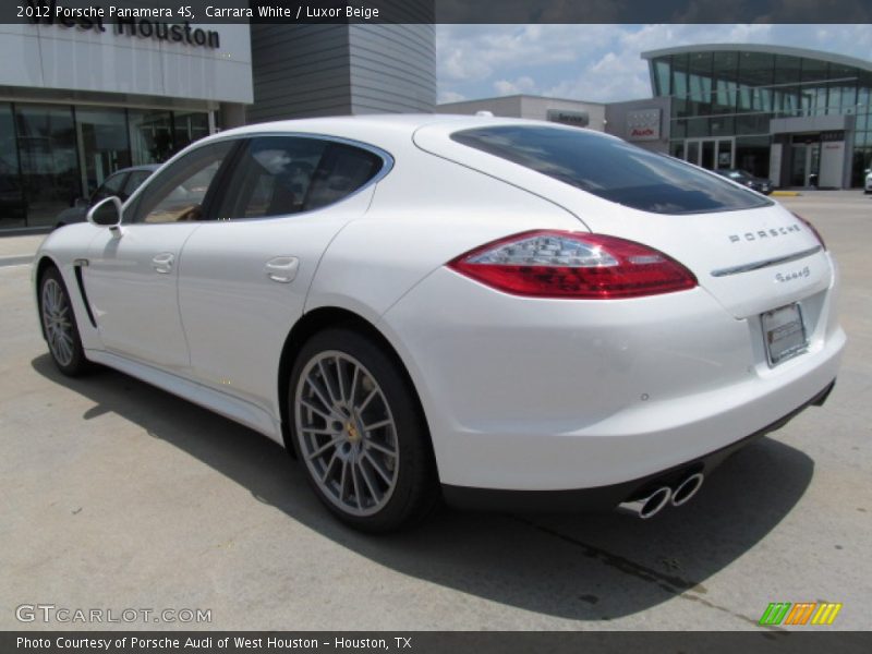 Carrara White / Luxor Beige 2012 Porsche Panamera 4S