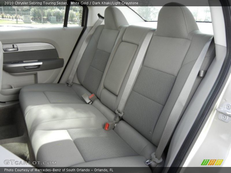 White Gold / Dark Khaki/Light Graystone 2010 Chrysler Sebring Touring Sedan