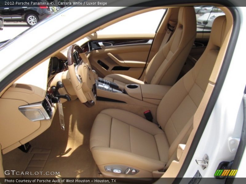 Carrara White / Luxor Beige 2012 Porsche Panamera 4S