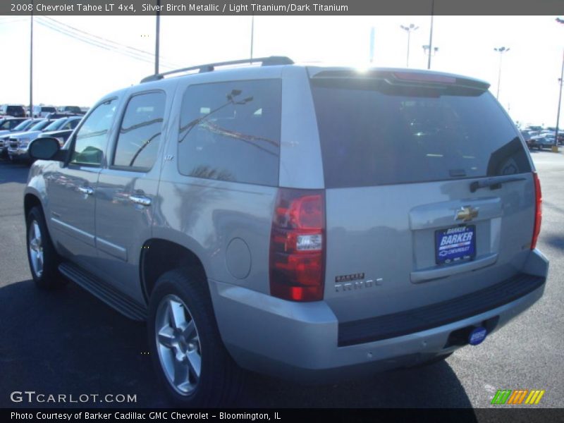 Silver Birch Metallic / Light Titanium/Dark Titanium 2008 Chevrolet Tahoe LT 4x4