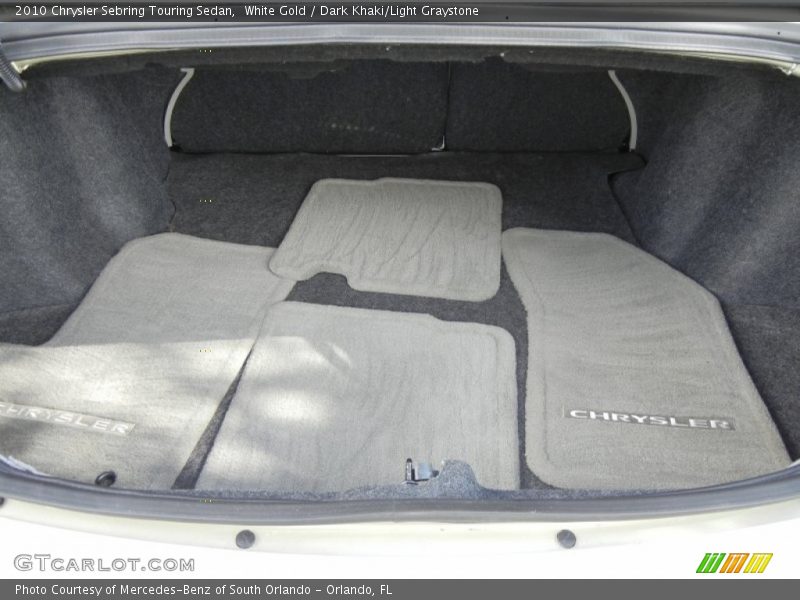 White Gold / Dark Khaki/Light Graystone 2010 Chrysler Sebring Touring Sedan