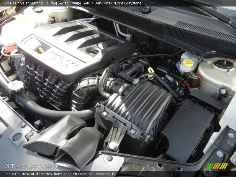 White Gold / Dark Khaki/Light Graystone 2010 Chrysler Sebring Touring Sedan