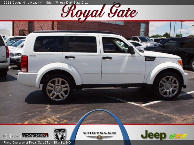 Bright White / Dark Slate Gray 2011 Dodge Nitro Heat 4x4