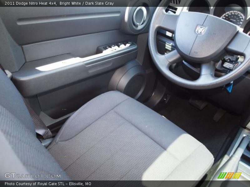 Bright White / Dark Slate Gray 2011 Dodge Nitro Heat 4x4