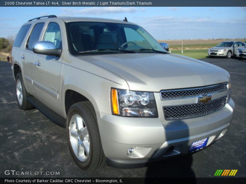 Silver Birch Metallic / Light Titanium/Dark Titanium 2008 Chevrolet Tahoe LT 4x4