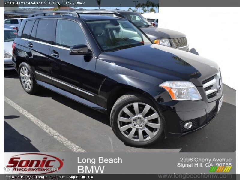 Black / Black 2010 Mercedes-Benz GLK 350