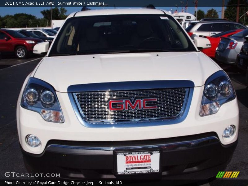 Summit White / Cashmere 2011 GMC Acadia SLT AWD