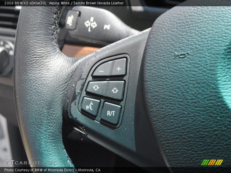 Alpine White / Saddle Brown Nevada Leather 2009 BMW X3 xDrive30i