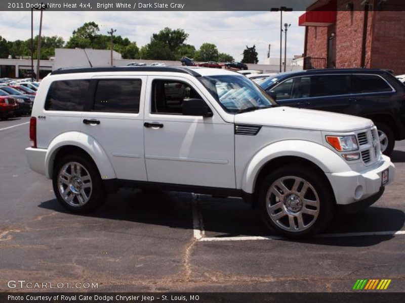 Bright White / Dark Slate Gray 2011 Dodge Nitro Heat 4x4