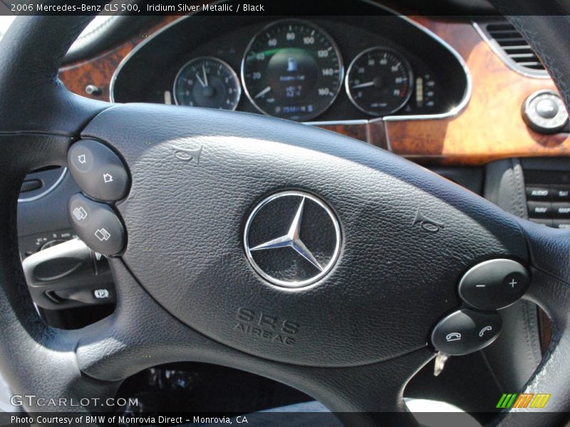 Iridium Silver Metallic / Black 2006 Mercedes-Benz CLS 500